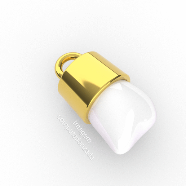 Pingente Dente de Leite Trad. Banhado a Ouro sem Corrente MM