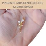 pingente para dois dentes de leite